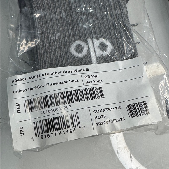 ALO Yoga Women's half crew Socks - Black, Gray, and Pink bundle - Picture 2 of 4